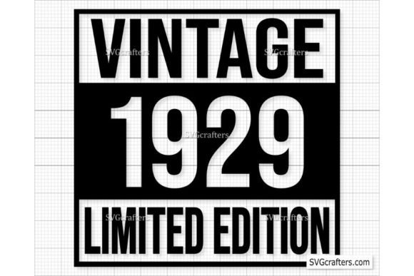 Download Vintage 1929 Png Svg ,93rd Birthday Svg - Vintage Collection
