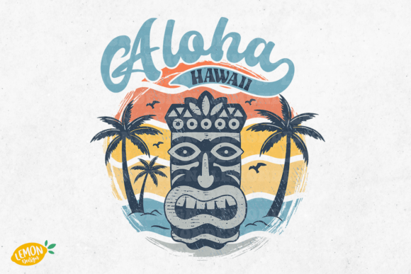 Download Vintage Beach Aloha Hawaii Sublimation - Vintage Collection