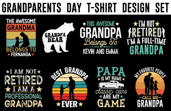Download Grandparent's Day Vintage T-shirt Bundle - Vintage Collection