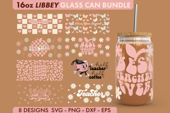 Download Teacher SVG Bundle 16 Oz Libbey Glass - Premium Bundle