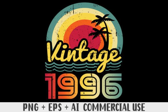 Download Vintage 1996 PNG Sublimation Design - Vintage Collection
