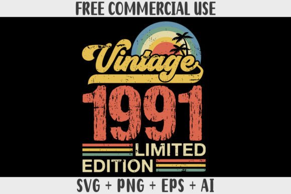 Download Retro Vintage 1991 Limited Edition - Vintage Collection