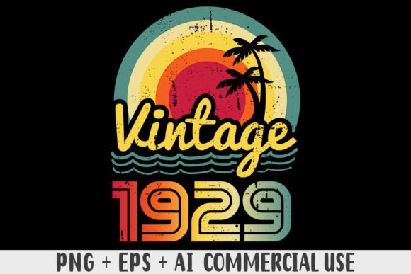 Download Vintage 1929 PNG Sublimation Design - Vintage Collection