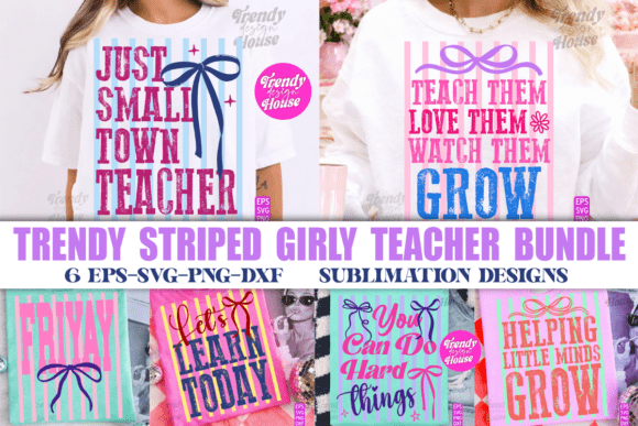 Download Striped Girly Teacher SVG Bundle, School - Teacher svg bundle Collection