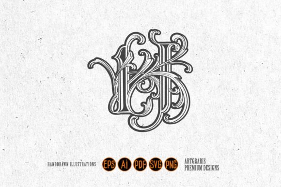 Download Flourish Vintage Lettering H Monogram Lo - Vintage Collection
