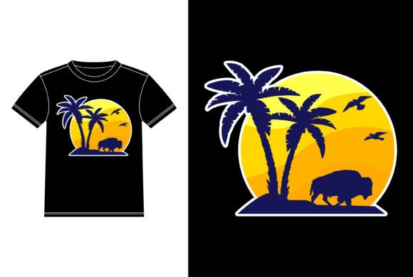 Download American Buffalo Beach Vintage Sticker - Vintage Collection