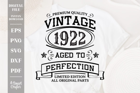 Download Vintage 1922 Svg, Vintage Birthday Svg - Vintage Collection