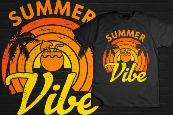Download Summer Vibe Retro Vintage Beach T Shirt - Vintage Collection