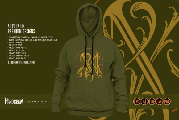 Download Regal Flourish Vintage Lettering M - Vintage Collection