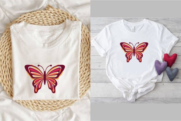 Download Butterfly T Shirt Design, Vintage, A5 - Vintage Collection