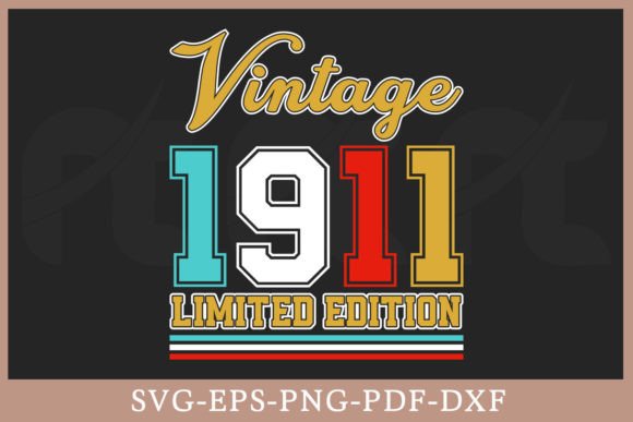 Download Vintage 1911 Limited Edition Shirt SVG - Vintage Collection