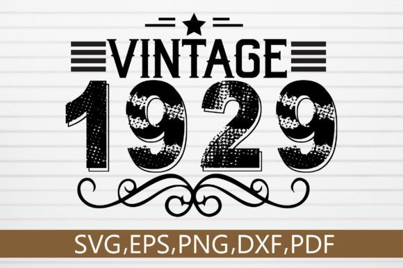 Download Vintage 1929 SVG Design - Vintage Collection