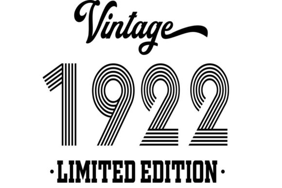 Download Vintage Since 1922 Svg, 100  Birthday - Vintage Collection