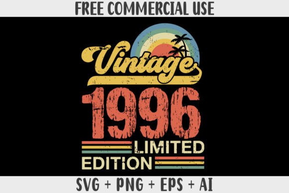 Download Retro Vintage 1996 Limited Edition - Vintage Collection