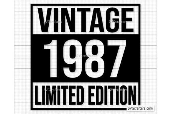 Download Vintage 1987 Svg Png, 35th Birthday Svg - Vintage Collection