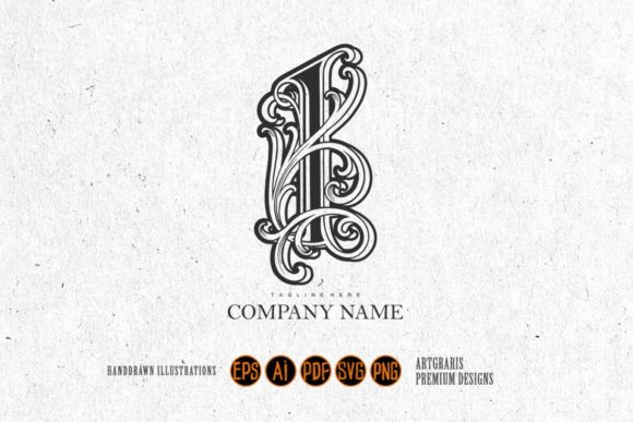 Download Luxury Vintage Lettering I Monogram Logo - Vintage Collection