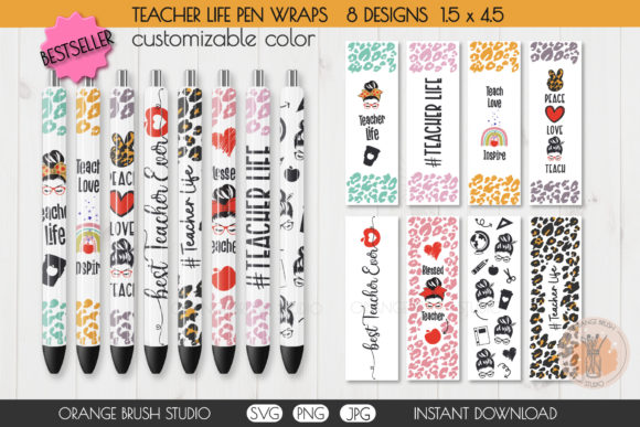 Download Pen Wrap Teacher SVG Bundle Waterslides - Teacher svg bundle Collection