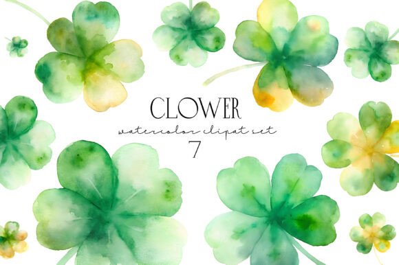 Download Lucky Clovers Watercolor Clipart - Premium Resources