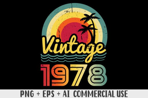 Download Vintage 1978 PNG Sublimation Design - Vintage Collection