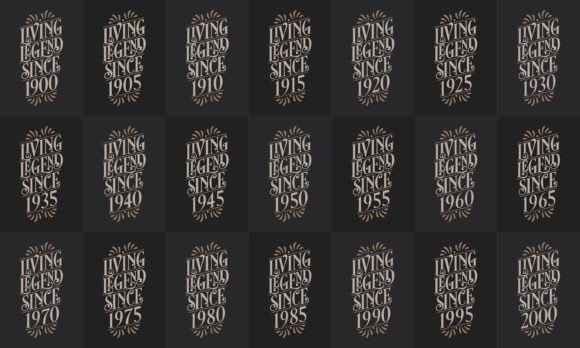 Download Vintage Lettering Birthday Quote Bundle - Vintage Collection