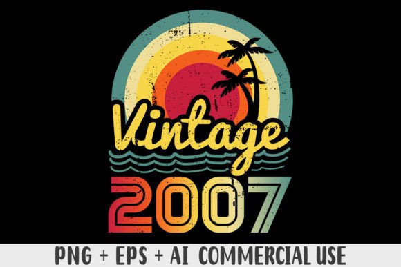 Download Vintage 2007 PNG Sublimation Design - Vintage Collection