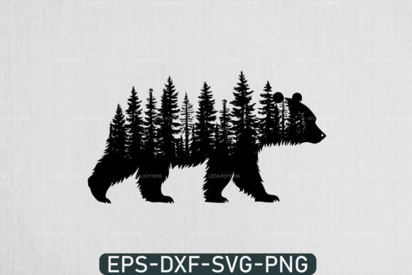Download Bear Outdoor Svg Bear Mountain Scene Svg - Outdoor svg Collection