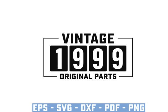 Download Vintage 1999 Original Parts Funny Svg - Vintage Collection