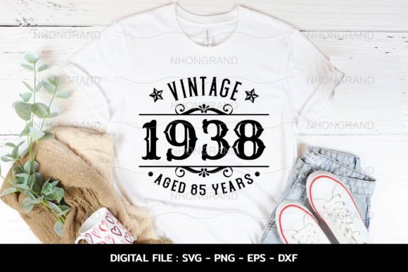 Download Birthday Vintage 1938 Svg, Aged 85years - Vintage Collection