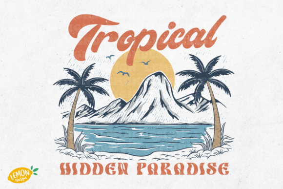 Download Vintage Beach Paradise PNG Sublimation - Vintage Collection