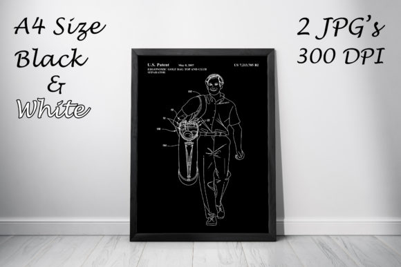 Download Ergonomic Golf Bag Vintage Patent Art - Vintage Collection