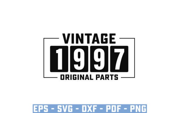 Download Vintage 1997 Original Parts Funny Svg - Vintage Collection