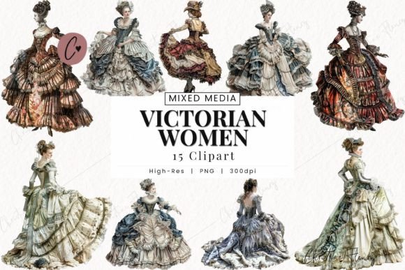 Download Victorian Woman Clipart, Vintage Clipart - Vintage Collection
