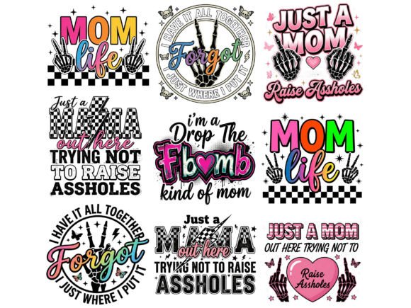 Download Funny Sarcastic Mom Life Mama Tshirt Png Bundle - Mom life Collection