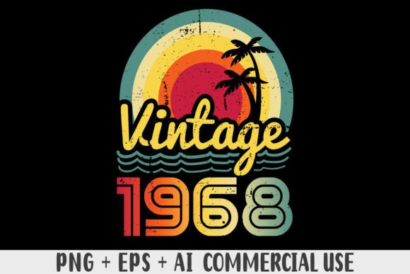 Download Vintage 1968 PNG Sublimation Design - Vintage Collection