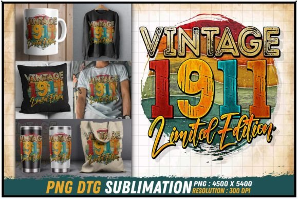 Download Vintage 1911 Limited Edition Retro Round - Vintage Collection