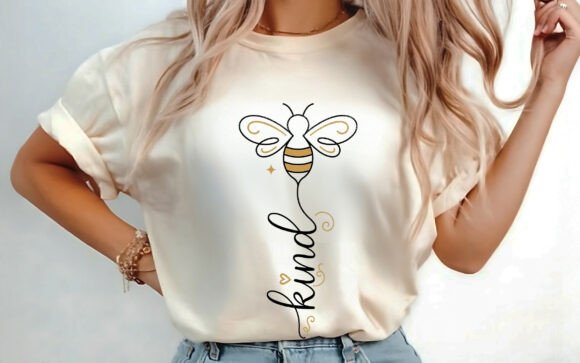 Download Be Kind Bee Funny Inspirational Tee PNG - Kind Collection