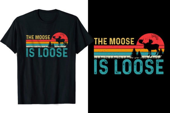 Download Moose is Loose Retro Vintage T-Shirts - Vintage Collection