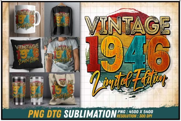 Download Vintage 1946 Limited Edition Retro Round - Vintage Collection