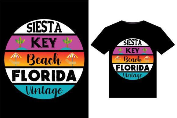 Download Siesta Key Beach Vintage T-Shirts Design - Vintage Collection