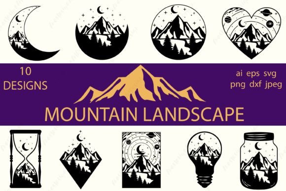 Download Mountain Landscape Bundle, Outdoor Svg - Premium Resources