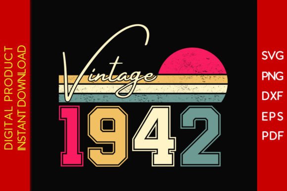 Download Vintage Classic Born in 1942 Birthday - Vintage Collection