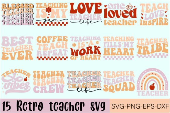 Download 15 Retro Teacher Svg Bundle - Teacher svg bundle Collection