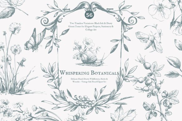 Download Vintage Clipart – Ink Illustration - Vintage Collection
