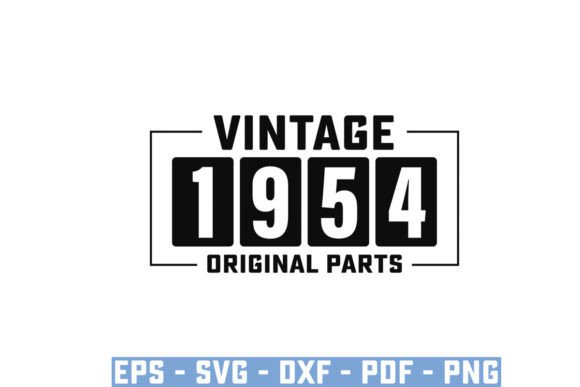 Download Vintage 1954 Original Parts Funny Svg - Vintage Collection