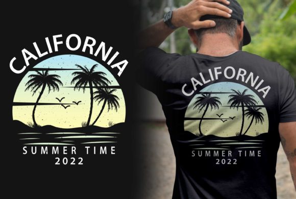 Download Summer Los Angeles Vintage Beach T-shirt - Vintage Collection