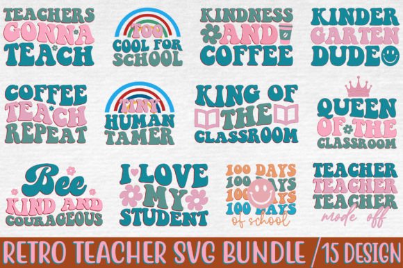 Download Retro Teacher Svg Bundle - Teacher svg bundle Collection