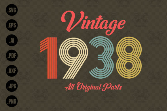 Download Vintage 1938, All Original Parts Svg - Vintage Collection