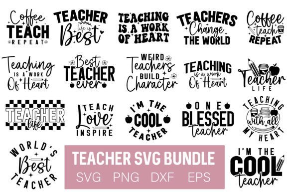 Download Teacher Svg Bundle, Teacher Quotes Svg, - Teacher svg bundle Collection