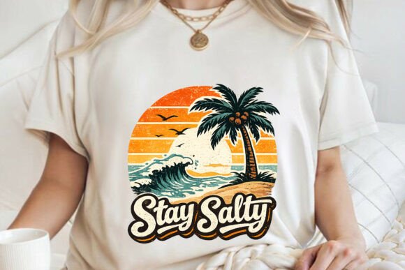 Download Stay Salty Retro Vintage Summer Beach - Vintage Collection