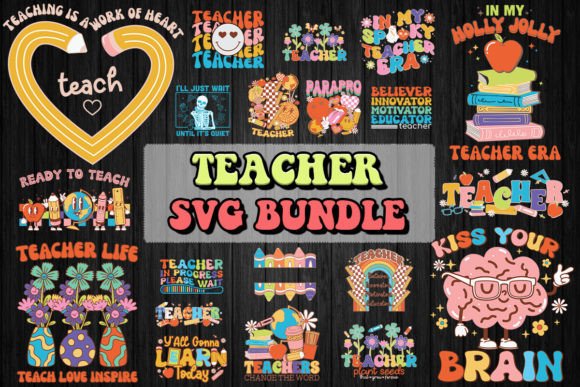 Download Retro Teacher SVG Bundle - Teacher svg bundle Collection
